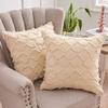Pillow Home Pillow Cover Double-sided Cotton Linen Checkered Back Pillow Cushion Sofa Lumbar Pillow