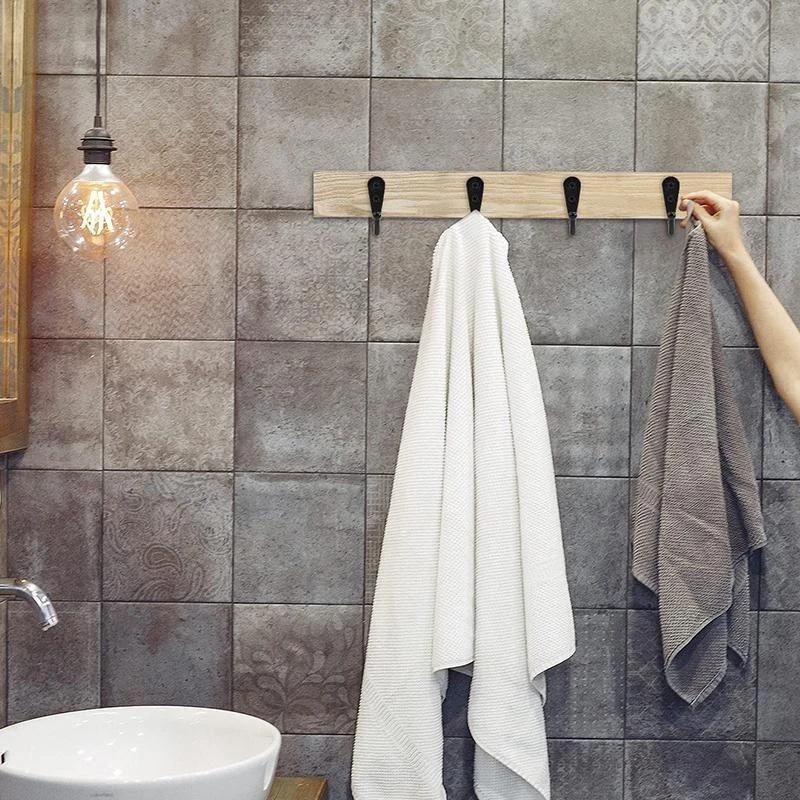 10 Stück Retro Wandhaken Kleiderbügel Tür Wandmontiert Mantel mit Schrauben Saugkraft Schwerlastregal für Küchen- Badezimmerzubehör