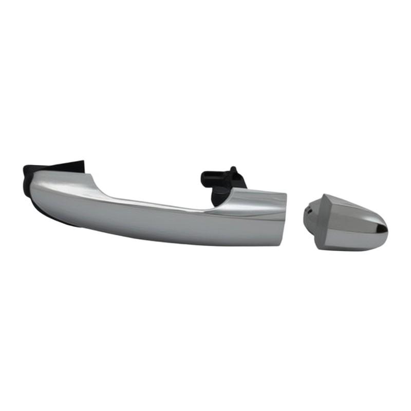 Front Right Exterior Door Handle for Fiat 500L 2014 2015 2016 2017 Chrome Finish Compatible with Original Equipment