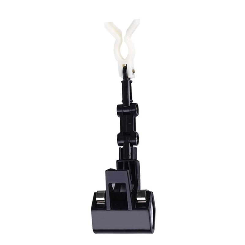 Bridge Raft Fishing Rod Holder, 360 Degree Rotations Adjustable Fishing Rod Rack Large Clamp Foldable Fishing Rod Holder