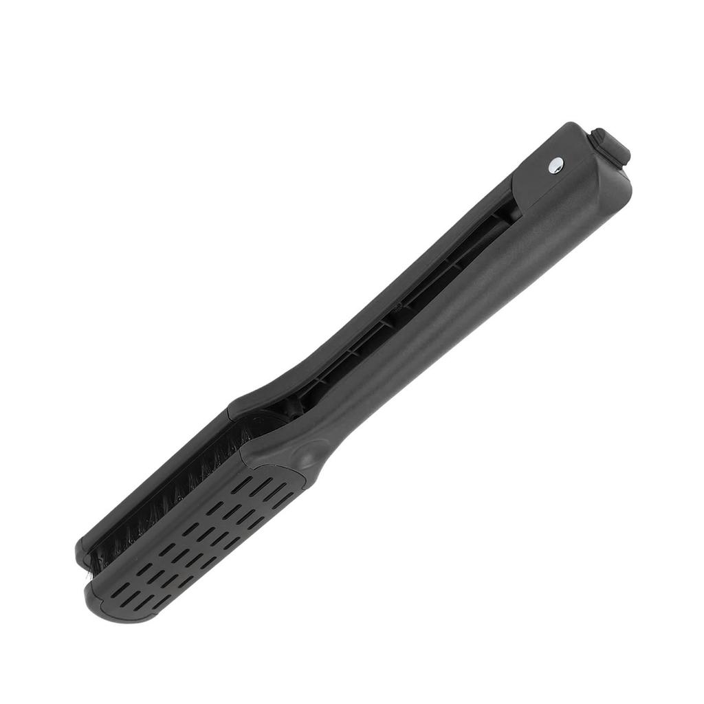 Clamp Hair Brush Straightener Flat Hair Styling Smoothing Tool Anti Static Hollow Vent V Shaped Double Sided Hair Straightening Brush