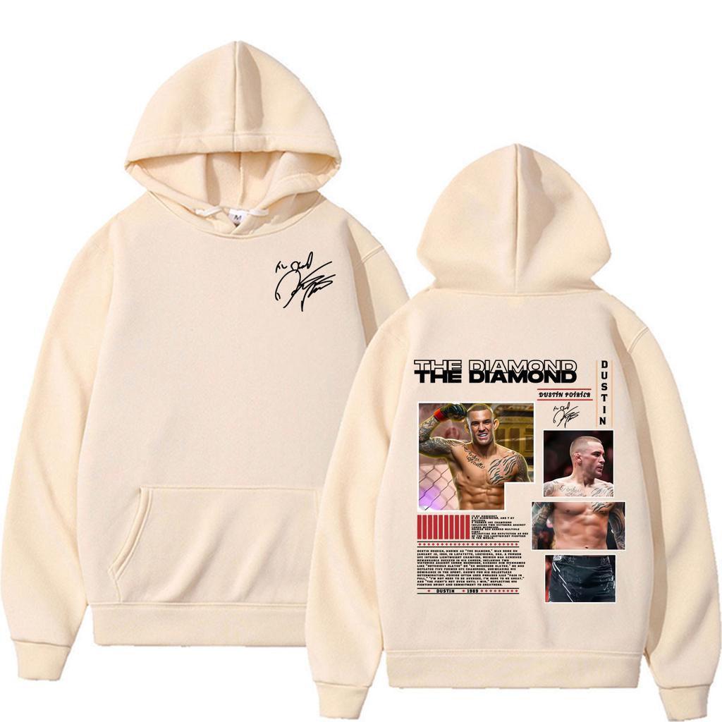 The Diamond Dustin Poirier Graphic Hoodie Men Women Fashion Violence Aesthetic Sweatshirts Hoodies Pullovers