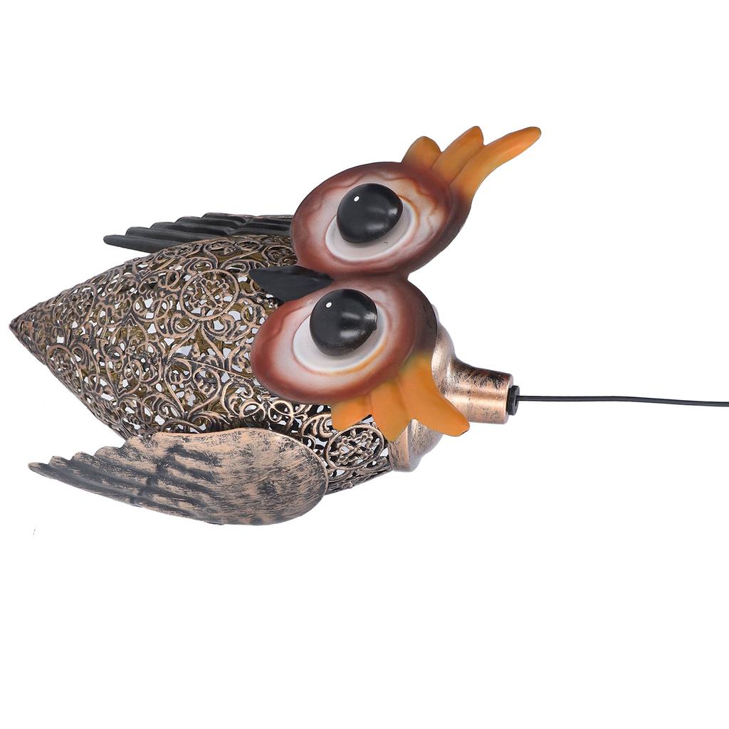 Hanging Solar Light LED IP55 Waterproof Night Owl Design Peaceful Ambience Sturdy Hanging Solar