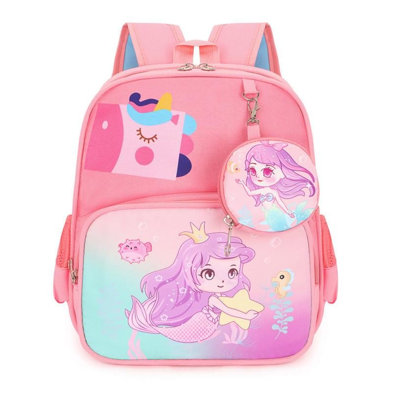 Stylish Cute Large Capacity Oxford Cloth Backpack For Kids With Cartoon Design