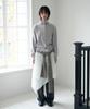 SIS A Atelier High-Neck Button Cardigan [Purple Gray]