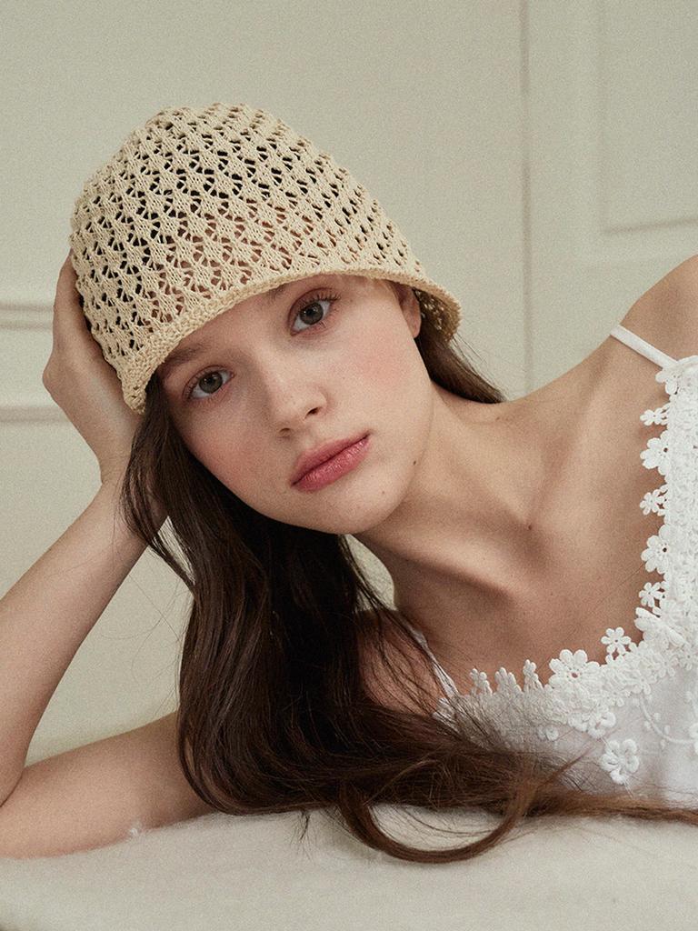 Meleuhen Crochet Beanie Bonnet Hat_3Color