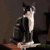 Tuxedo Cat Cow Cat Girl Building Blocks Toy Creative DIY Animal Model for Kids Focus & Hands-On Skills Compatible with Lego-Style Bricks