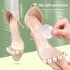 GEL Women's High-heeled Shoes Self-adhesive Washable Transparent Shock-absorbing Seven-point Insoles