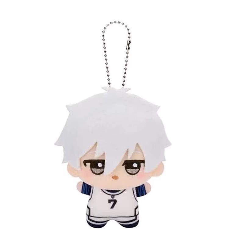 10cm Anime Volleyball Boy Blue Lock Kawaii Bag Charm Key Ring Isagi Mikage Reo Rin Itoshi Itoshi Sae Plush Plaything Kids Gift
