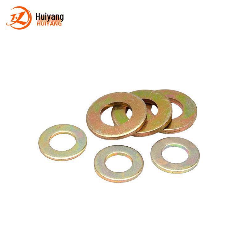 8.8 Grade Blackened Galvanized Carbon Steel Flat Washer, Thickened Shim – Sizes: M8, M10, M12, M14, M16, M20