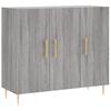 Sideboard Gray Sonoma 90x34x80 Cm Particleboard