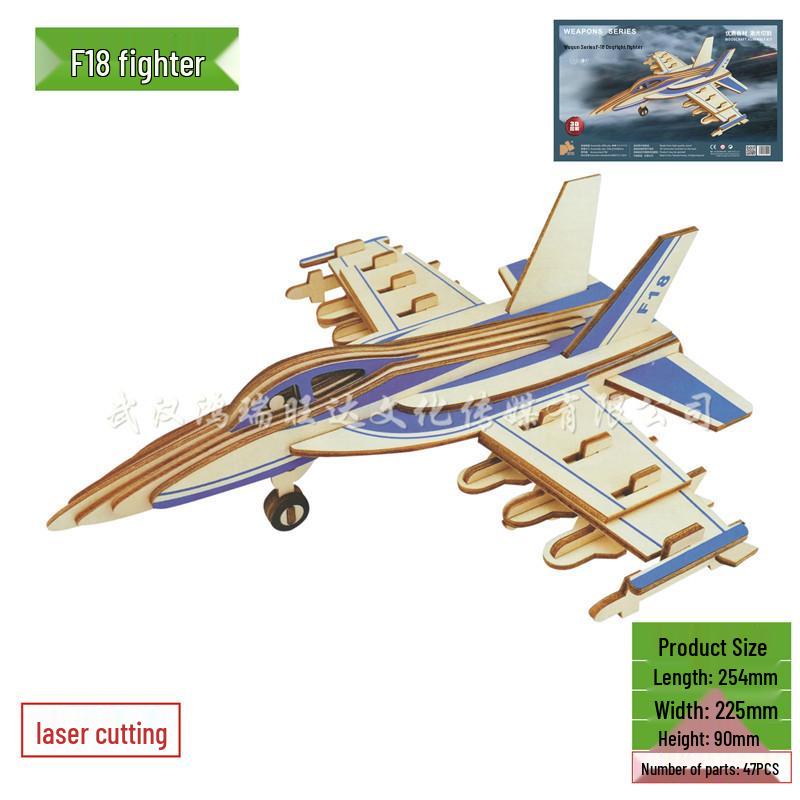 3D DIY Wooden Jigsaw Puzzle Model - Laser Cut Building Set