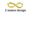 Atoztide 2022 New Stainless Steel Personalized Custom Couple Name Necklace Choker Chain Infinity Summer Pendant Nameplate Gift