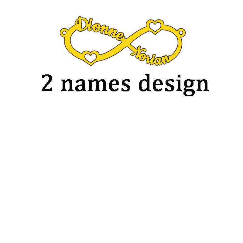 Atoztide 2022 New Stainless Steel Personalized Custom Couple Name Necklace Choker Chain Infinity Summer Pendant Nameplate Gift