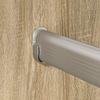 Clothes Rod 2 pcs Silver 264 x 15 x 29 mm Aluminium Alloy