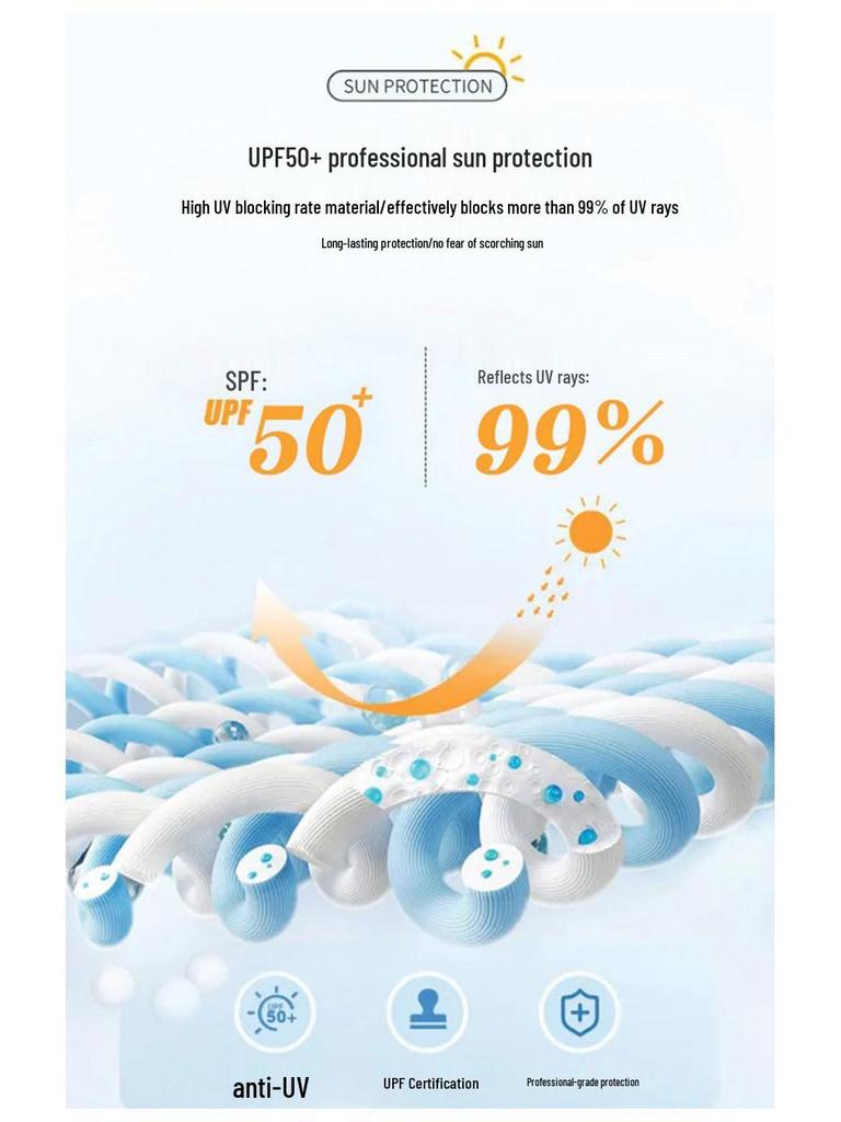 2025 Lightweight Breathable Ice Silk Sun Protection Clothing - Plus Size, Unisex, Summer Outdoor Wear