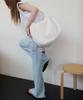 Leuba Eyelet Layered Pants - Clear Sky-Blue