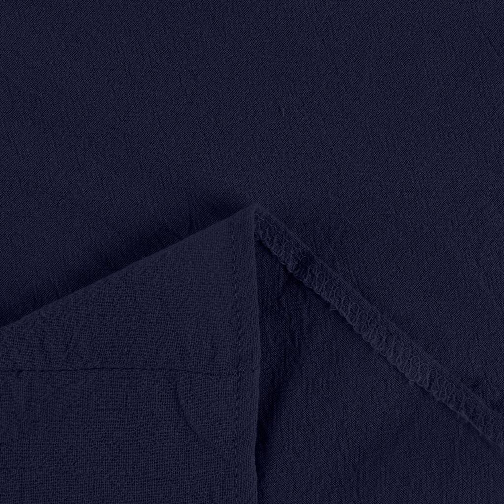 Women's Fashion Short Sleeve Cotton Linen Loose Casual Solid Color Top