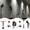 Athlete Rock Climbing Man Resin Background Wall Hanging Decoration Sculpture Statue Figures Creative Rock Climber Statue Pendant
