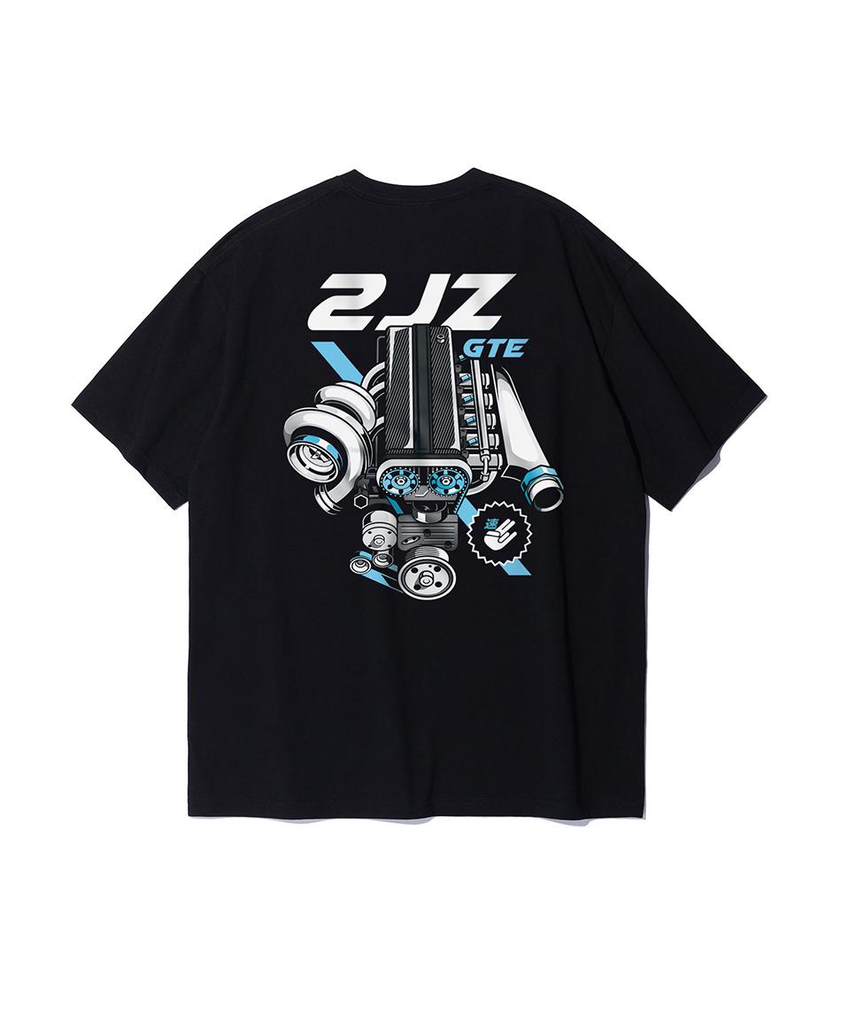 

Men s round-neck T-shirt 2025 New 2jz turbine Engine jdm engine cultural print graphic fashionable casual hip-hop breathable top 4XL