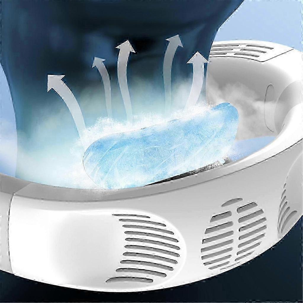 Aire Acondicionado AC Portátil Recargable de 8000mAh Ventilador de Cuello Refrigerador B-jc