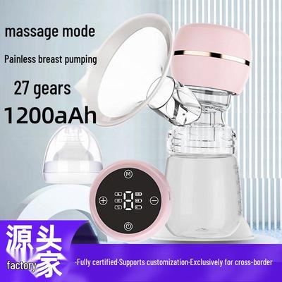 Wiederaufladbare smarte elektrische Milchpumpe mit automatischer schmerzfreier Saugfunktion und Massage