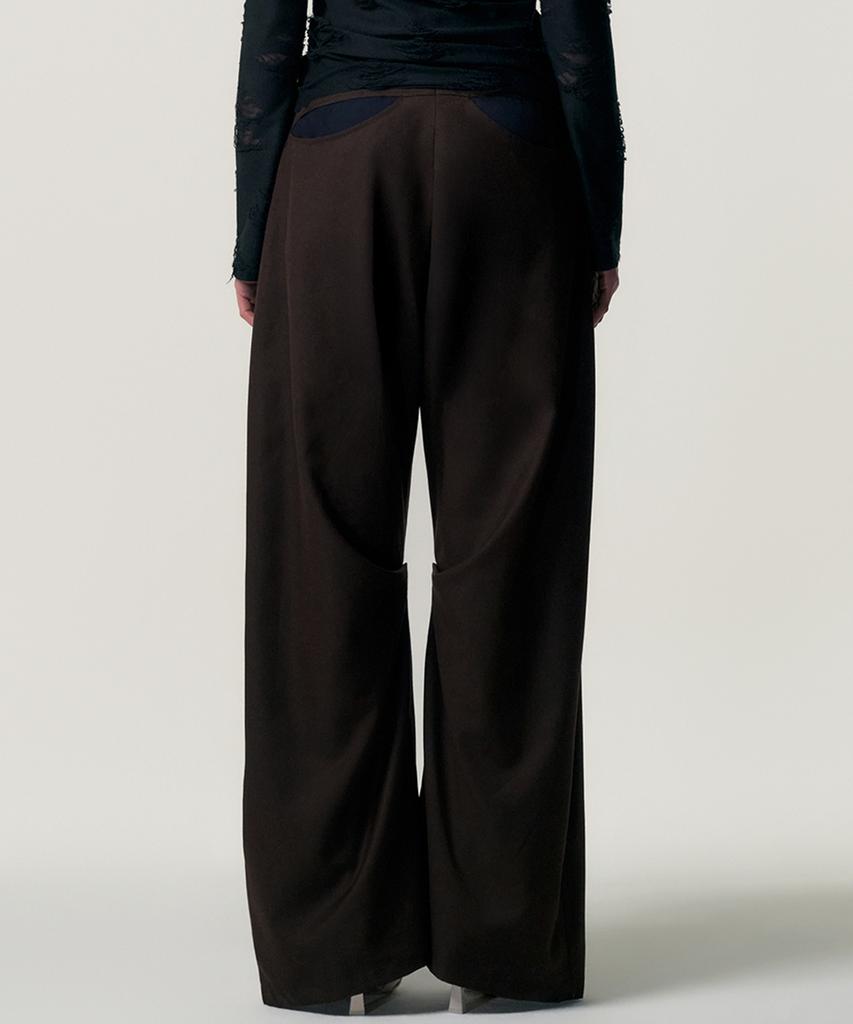 Kimjisu Soft-Curve Wide Pants_Brown