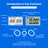 Single Axis Digital Tilt Angle Inclinometer Model DP-160 Aiceyi 4x90 Range 0.2 Precision Aluminum Alloy Construction 1 Year