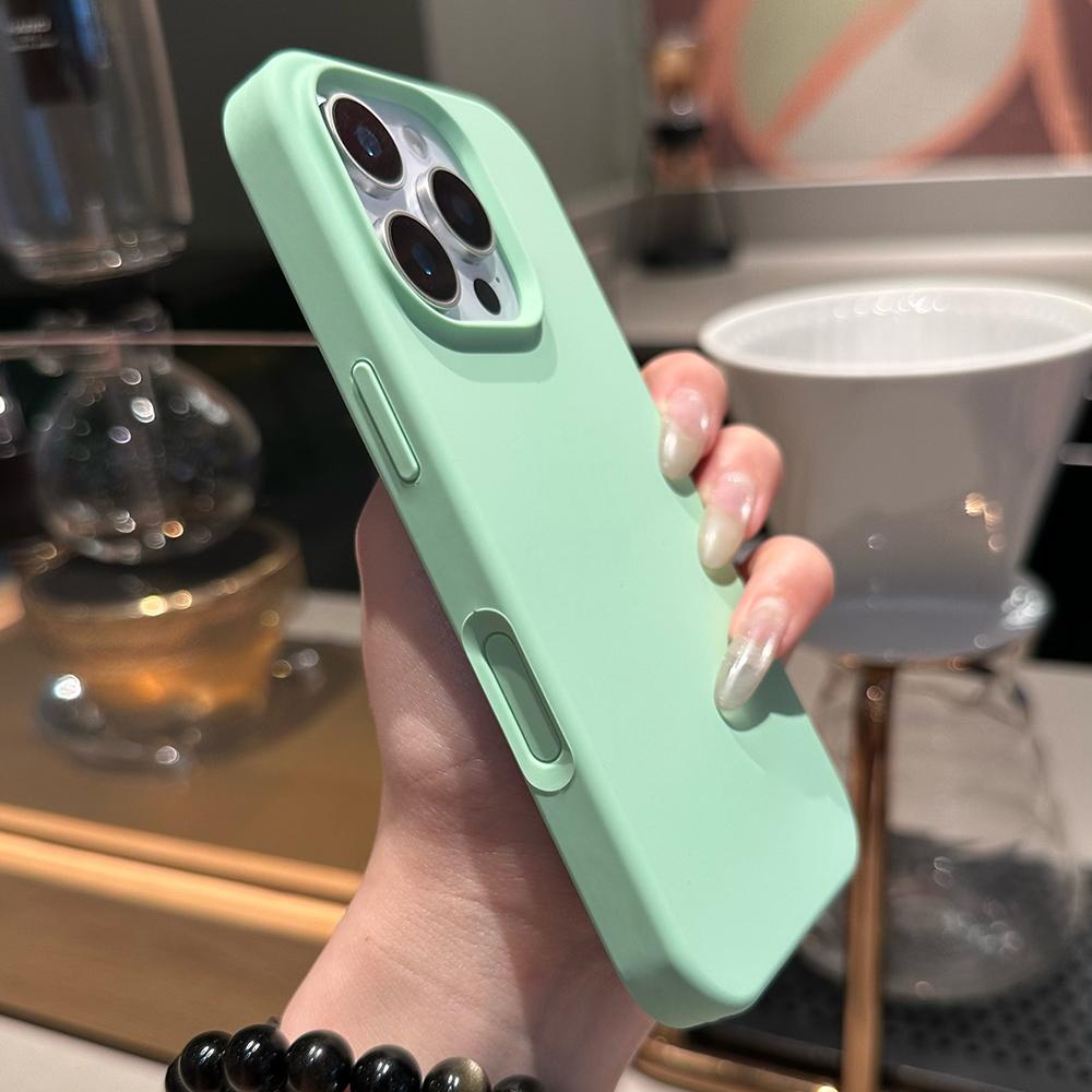 Pulsante di controllo fotocamera Grigio Titanio Custodia originale in silicone liquido per For Iphone 16 Pro Max Plus cover per telefono morbida antiurto completa