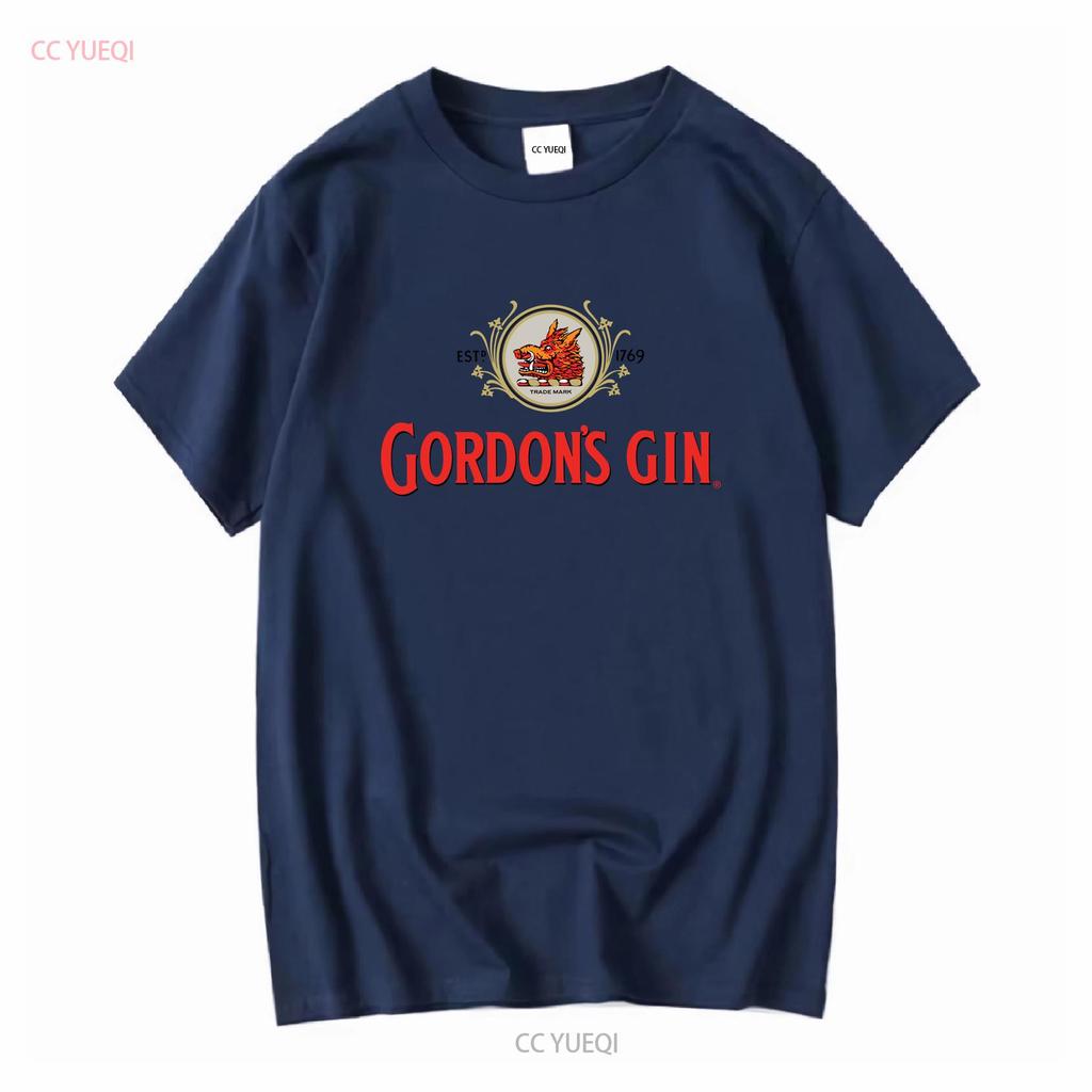 Gordons Dry Gin Logo T-Shirt Vintage Schweres Baumwoll-S 3X Kostenloser Versand USA lange oder kurze Ärmel Vintage Gewaschene Grafik Unisex