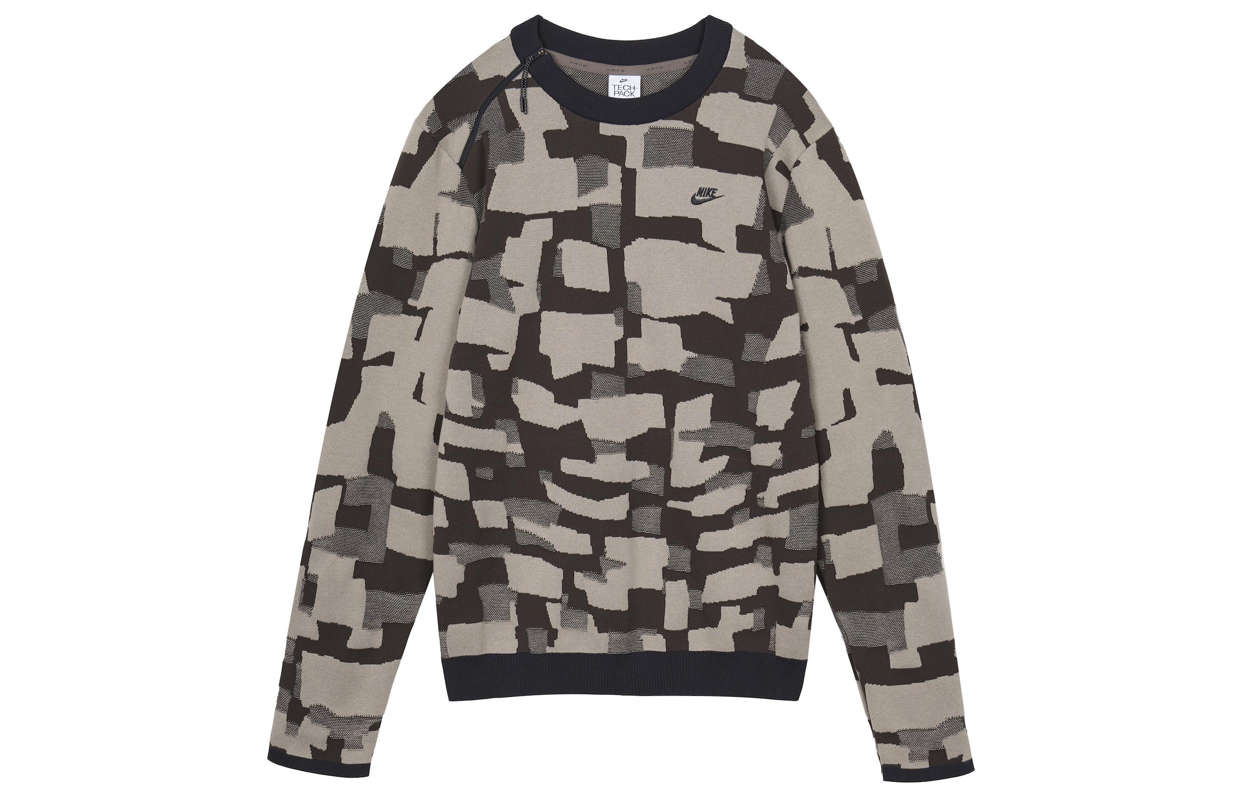 Nike SPORTSWEAR TECH PACK Sweaters Men s Gray Crew Neck Moderate Other DD6628-011 XL