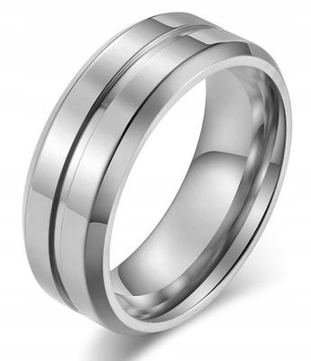 Wedding Ring Silver Steel Jewelry 316L Size 25 Eu25 Us11