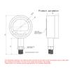 Digital Pressure Gauge Shock Resistant High-Precision Water Pressure Hydraulic Pressure Vacuum Absolute Pressure Gauge