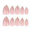 24Pcs Wearing Nails Almond Nail European and American Wearable Nail Tips Press On Nails Detachable Fake Nails