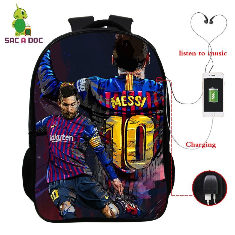 3D Digital Printed Backpack With Usb Full Color Backpack