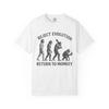 T-shirt Rejeter l'Évolution Retour au Singe Unisexe Chemise Drôle Science Cadeaux Hommes