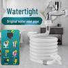 Automatic Washing Machine Water Inlet Hose Extension with Faucet Adapter and Stop Valve Connection