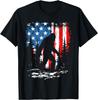 Patriotic Bigfoot Sasquatch 4th Of July USA American Flag Gift Unisex T-Shirt
