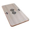 RV Tabletop 29.53x15.35in Solid Wood Folding Desktop Panel with 2 Stainless Steel Cup Holder for Trailer Motorhome