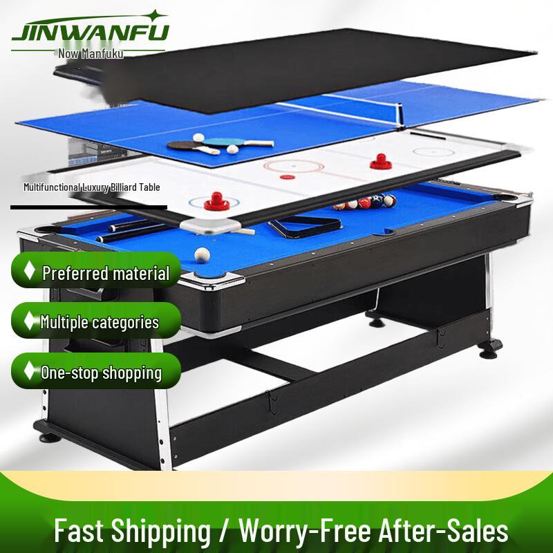 Jin Wan Fu 7ft Luxury Folding Multi-functional Billiard Table
