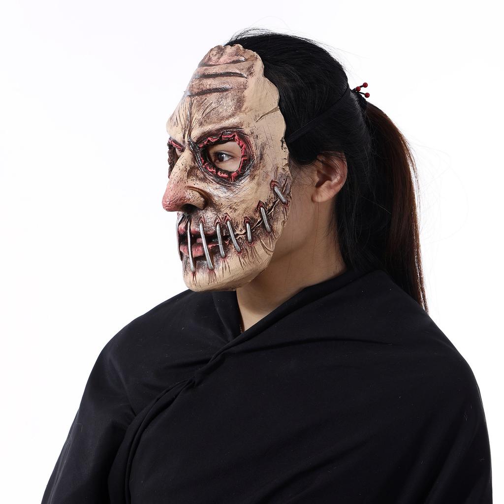 Halloween Terror Big Mouth Nails Mask Latex Evil Demon Cosplay Costumes Headgear Helmet Carnival Party Horror Blood Creepy Props