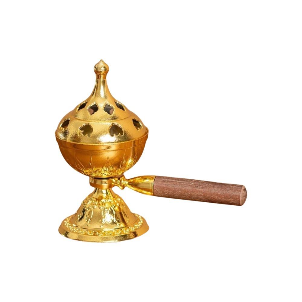 Hollow Out Handheld Incense Burner Non-Stick Powder Diffuser Incense Portable Incense Tray Office