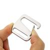 Metal Buckle for Bags Stainless Steel G-Shaped Spring Clips, Webbing Anti-Slip Adjustable Buckles, Quick-Release Hooks for Bags