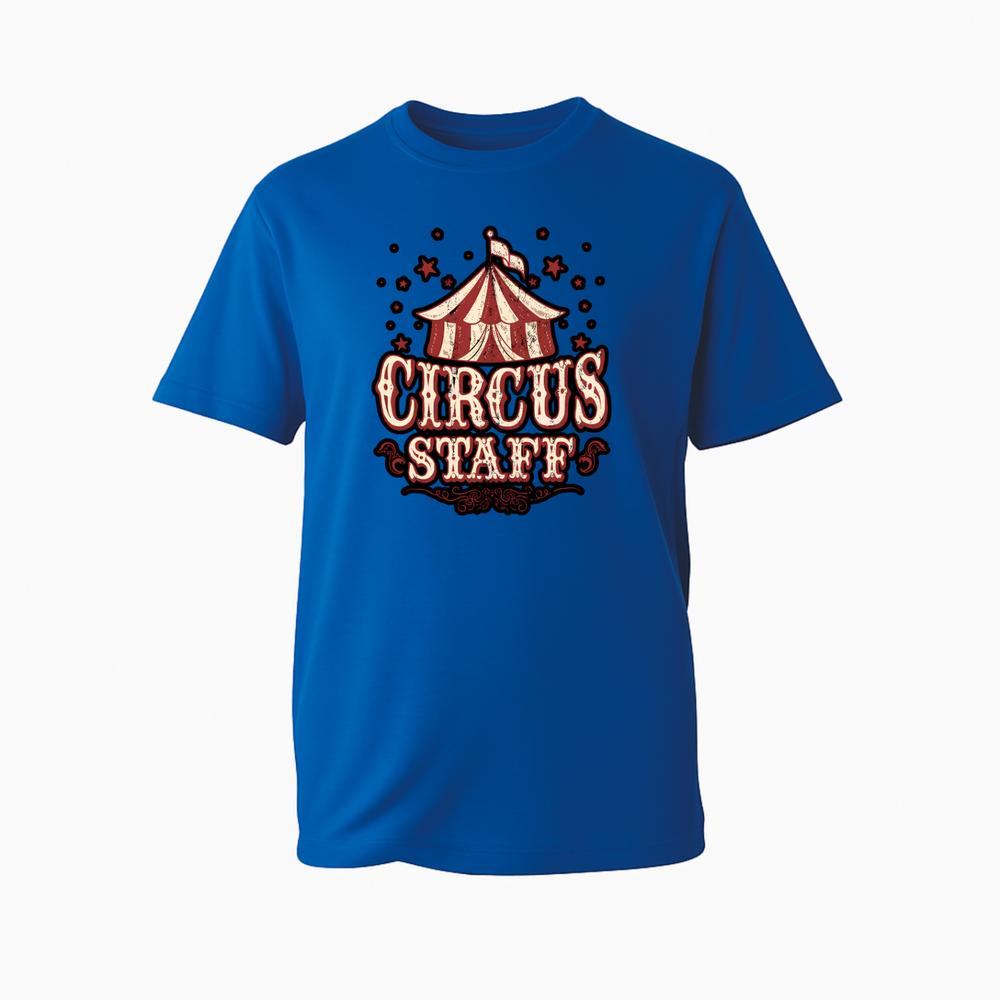 Retro Graphic TShirt Vintage Style Circus Staff Carnival Event Novelty Gift Tee