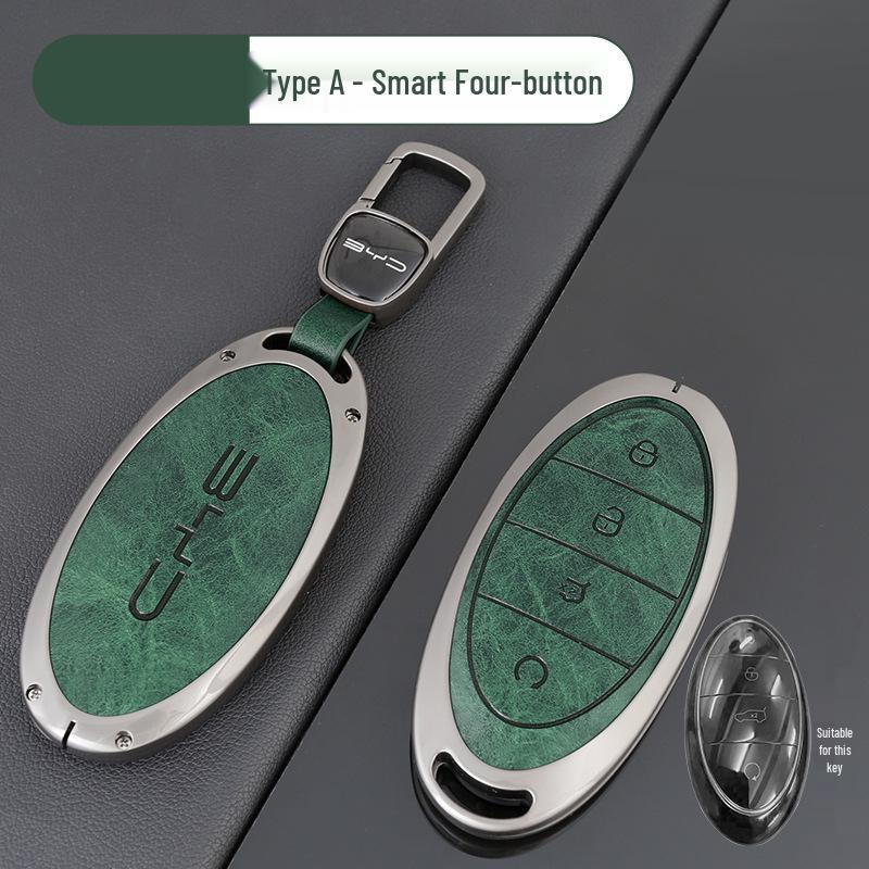 BYD Yangwang U8/U9 Premium Metallschlüsselhülle mit Schnalle