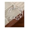 BFCLUB Silver Color Hiphop Thick Chain Bracelet for Women Men Vintage Handmade Hasp Bracelet Birthday Gift S-B451