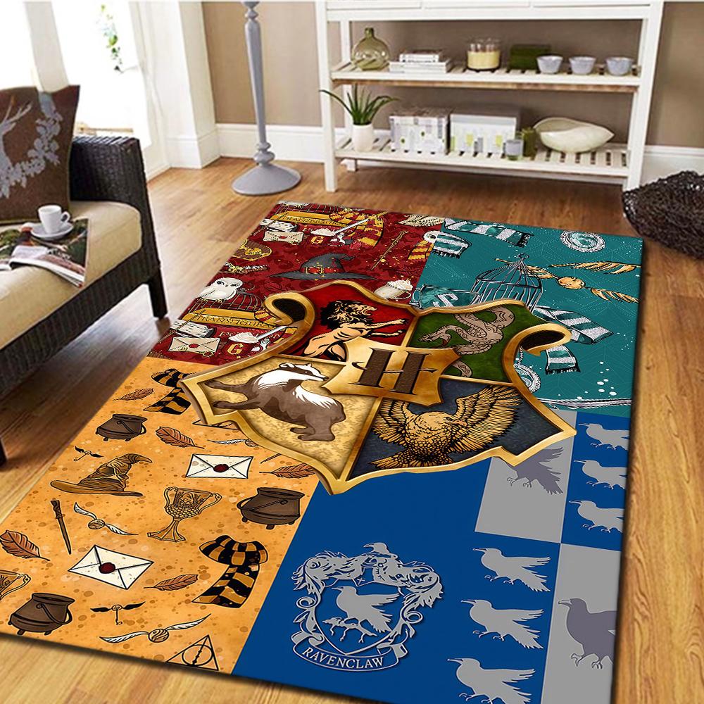 

Harry Potter Logo Carpet, Digital Print Floor Mat for Living Room, Home Decor Movie Rug, Bedroom Mat -HYQ18 60x90cm