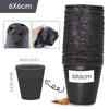 50pcs Garden Black Soft Plastic Seedling Bag Plant Nursery Pots Thickened Seed Starting Pot Flower Vegetable Independent Box