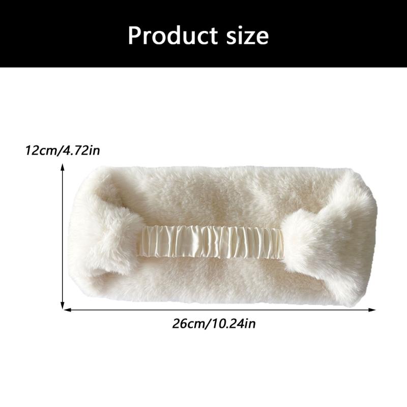 Wide Band Winter Headbands Stretchy Elastic Hair Band For Women Men Windproof Warm Fleece Lined Ear Cover For Cold Weather