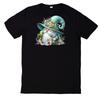 T-Shirt Funny Dwarf and Animal Motif CottonWill Open In a New Window or Tab
